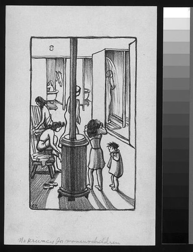 No privacy for women and children