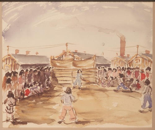 A baseball game