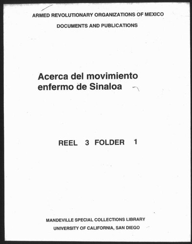 Acerca del movimiento enfermo de Sinaloa