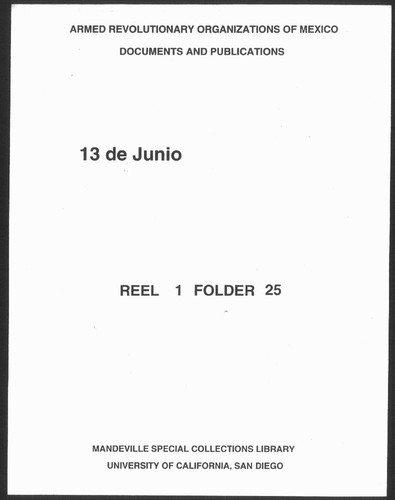 13 de Junio, No. 6