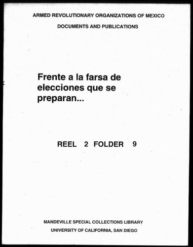 Frente a la farsa de elecciones que se preparan