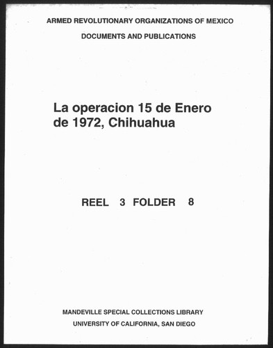 La operacion 15 de Enero de 1972, Chihuahua