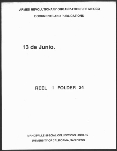 13 de Junio, No. 3