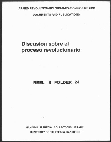 Discusion sobre el proceso revolucionario