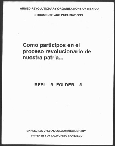 Como participos en el proceso revolucionario de nuestra patria