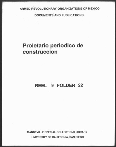 Proletario. Periódico de construcción. Año XX. No. 77