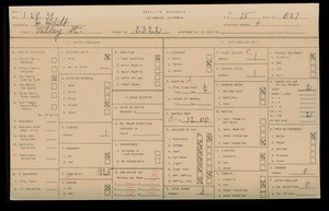 WPA household census for 2322 VALLEY ST, Los Angeles
