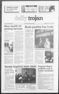 Daily Trojan, Vol. 117, No. 28, February 26, 1992