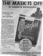 The Mask Is Off in Cigarette Advertising