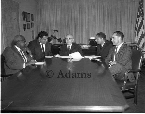 Hawkins with others, Los Angeles, 1964