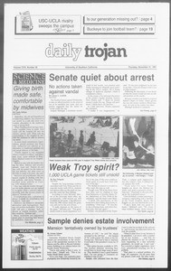 Daily Trojan, Vol. 116, No. 57, November 21, 1991