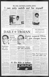 Daily Trojan, Vol. 58, No. 5, September 23, 1966