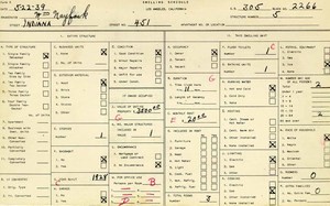 WPA household census for 451 N INDIANA, Los Angeles