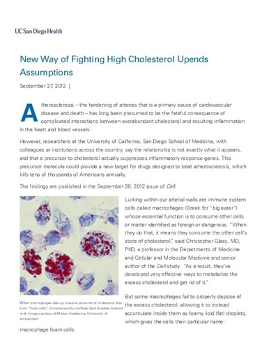 New Way of Fighting High Cholesterol Upends Assumptions