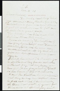 Franklin M. Garland, letter, 1921-12-04, to Hamlin Garland