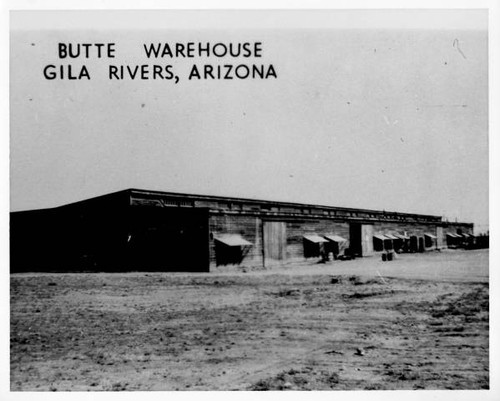 Butte Warehouse, Gila Rivers [sic], Arizona