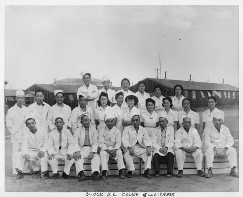 Cooks and foodservers of block 22 at Tule Lake Relocation Center