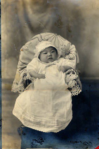 Baby in high chair