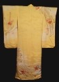 Golden peacock kimono