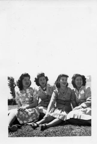 Nurse's aides[?] at Tule Lake Relocation Center