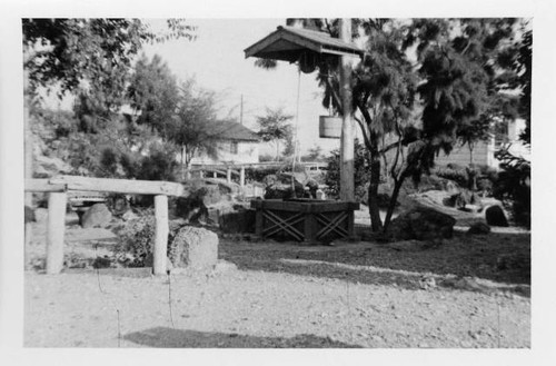 Well in Japanese garden at Poston Relocation Center