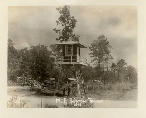 Military police watchtower at Jerome Relocation Center