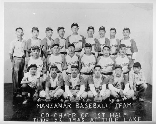 Manzanar baseball team