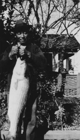 Masaichi Uchida with fish