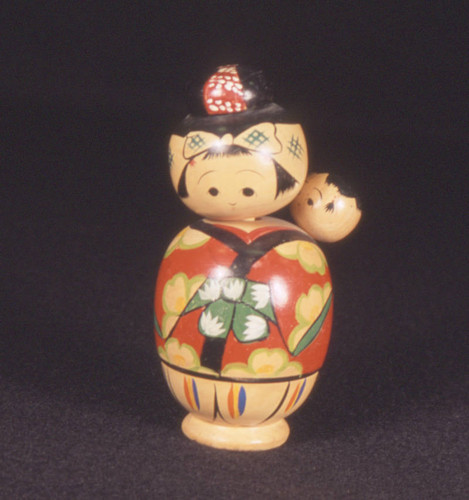 Kokeshi doll (woman with baby on back)