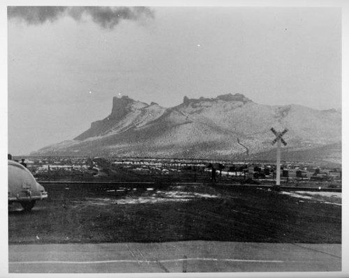 Landscape view of Castle Rock at Tule Lake Relocation Center