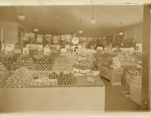 Produce section inside Sell-rite market