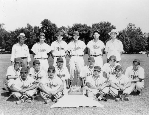 Florin Japanese American baseball team champions, 1949