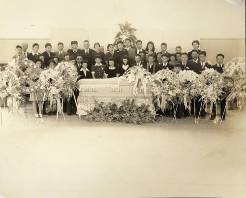 Funeral of Isaburo Nakano at Merced Assembly Center