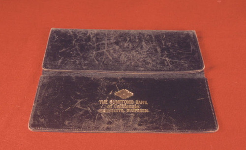 Sumitomo Bank promotional leather billfold