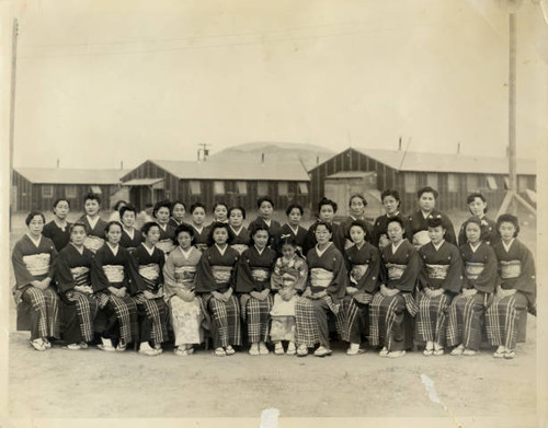 Japanese dance group at Tule Lake Relocation Center