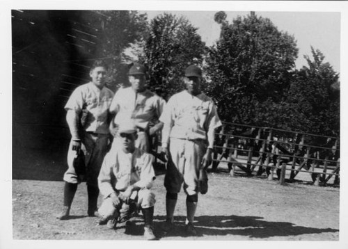 Members of the Sacramento High School "Dragons" baseball team