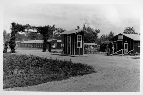 Guard house and police station at Jerome Relocation Center