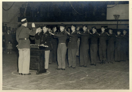 Swearing in of the Sacramento Nisei VFW Post No. 8985 members