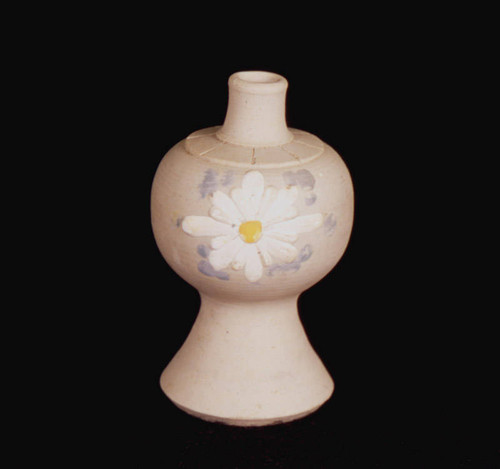 Ceramic vase painted with white flower for Boy's Day set