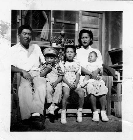 George Asato Nakano and Mildred Yaeko Nakano with children