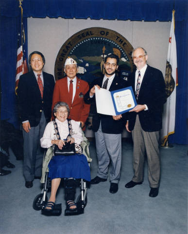 Presentation of the Governor's Historic Preservation Award for the Japanese American Archival Collection at California State University, Sacramento
