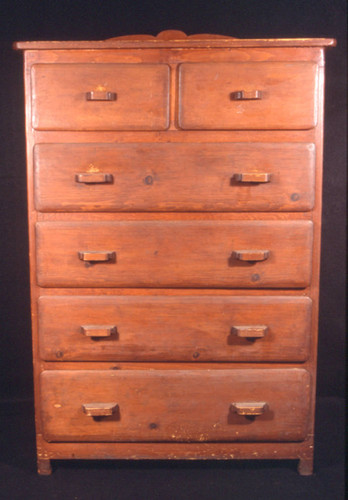 Mahogany-stained dresser