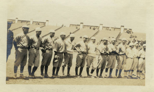 Japanese American baseball team at Ewing Field, San Francisco