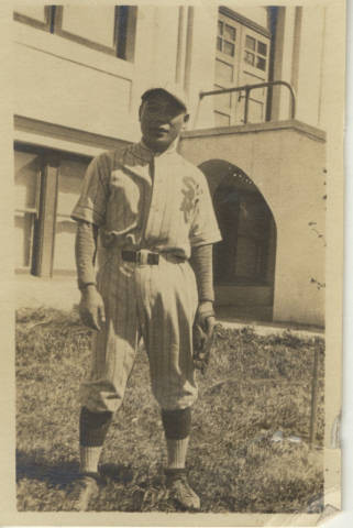 George Kawasaki in Sacramento baseball player uniform