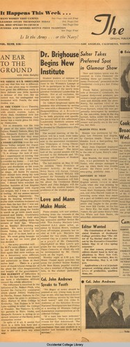 An ear to the ground, The Occidental, April 29, 1942