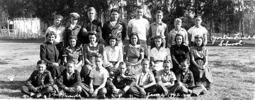 8th grade, Yorba Linda Grammar School, Jan. 1942