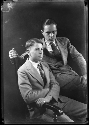 Portrait of two young men