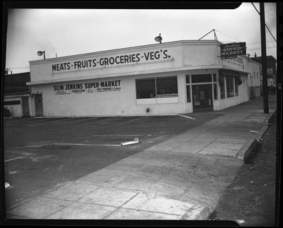 Exterior of Slim Jenkins Super-Market