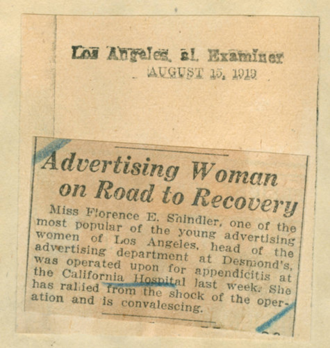 Advertising woman on road to recovery