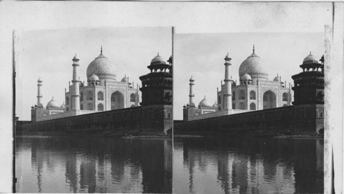 The Taj Mahal from the Jumna - S. E. Agra. India